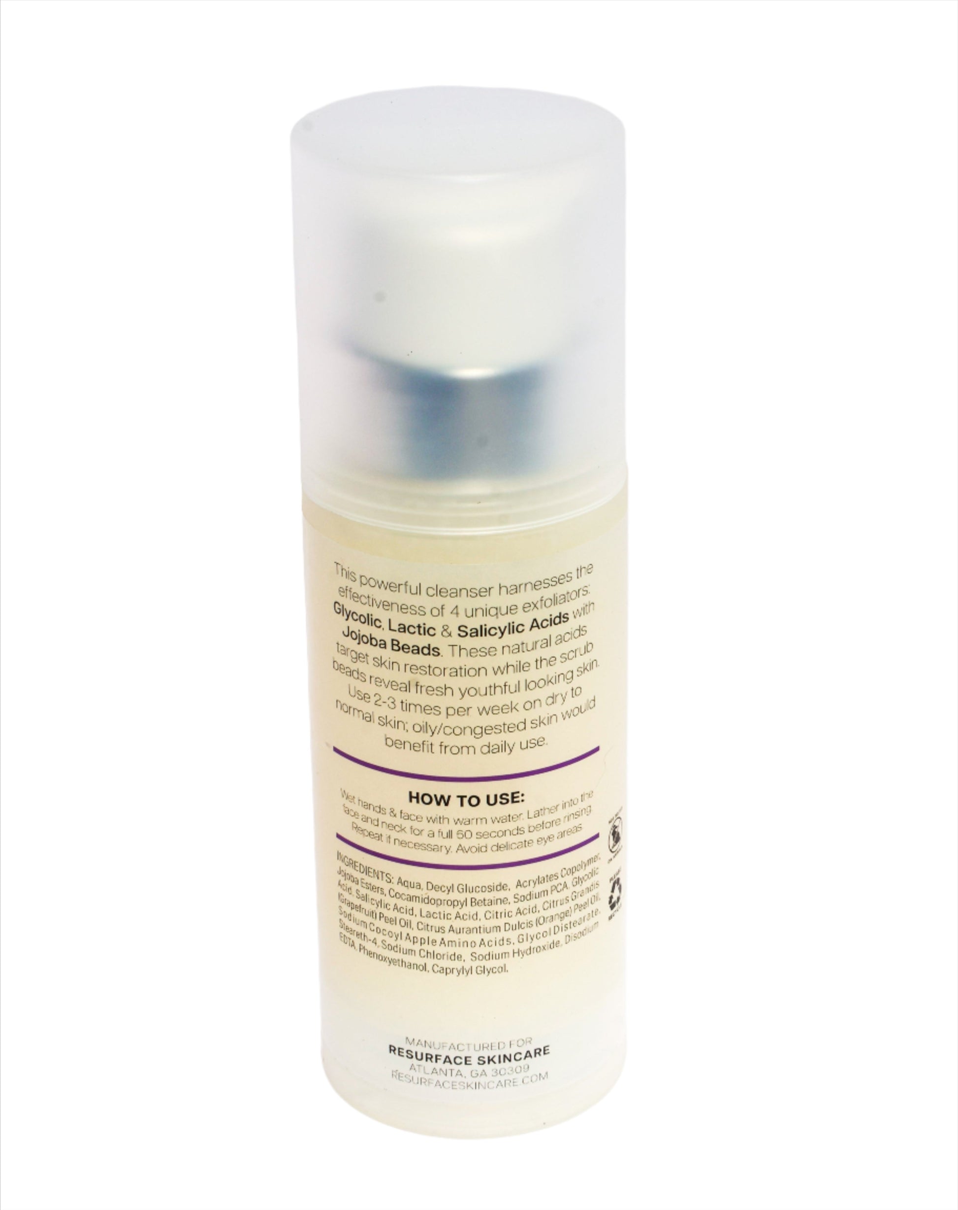 HyperBrite Exfoliating Cleanser back